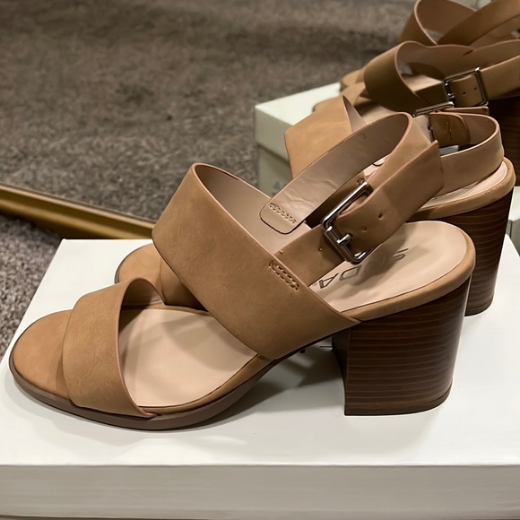 Nude Strappy Heels - Picture 1 of 5